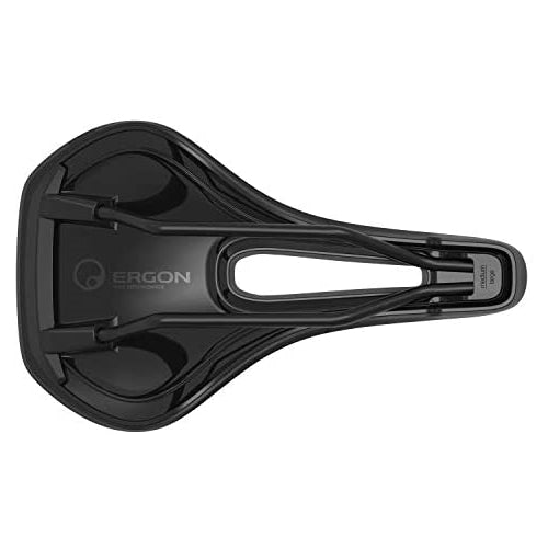 Ergon - SMC Bicycle Saddle | for Mountain Bikes | Womens Option | Small/Medium | Stealth Black