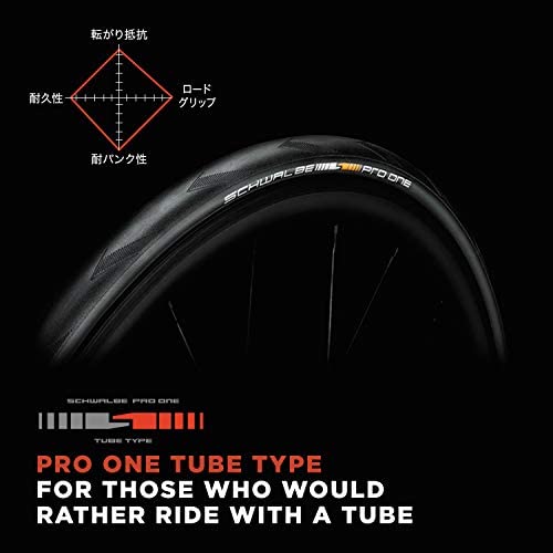 SCHWALBE - Pro One Race and Road Folding Clincher Bike Tire | 700 x 25 | Evolution Line, Addix Race | Black