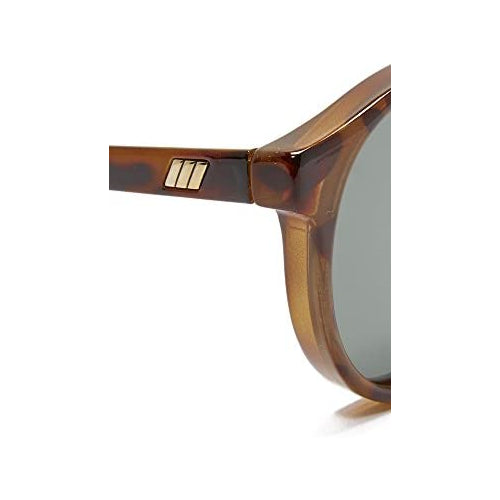 Le Specs Women's Cubanos Polarized Sunglasses, Milky Tortoise/Khaki Mono, One Size