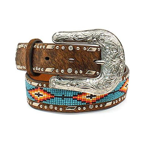 Ariat Kid's Southwest Beaded Hair-On Belt