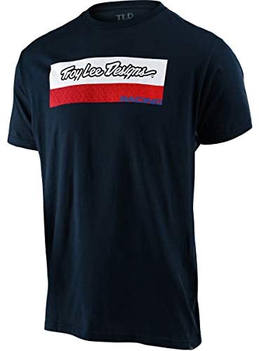 Troy Lee Designs Racing Block Fade T-Shirt (Small) (Navy)