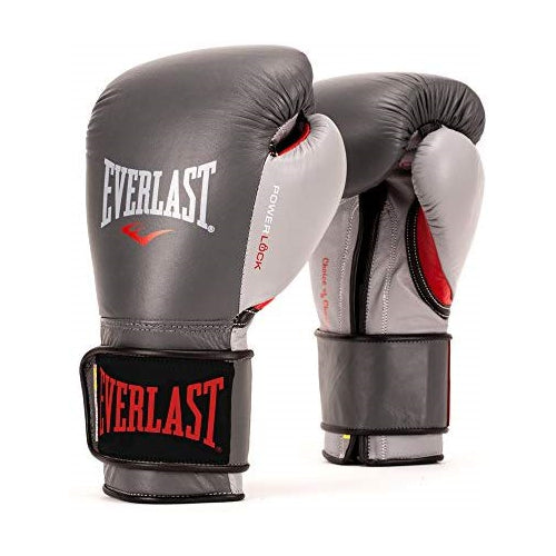 Everlast PowerLock Pro Training Gloves 14oz Grey PowerLock Pro Training Gloves