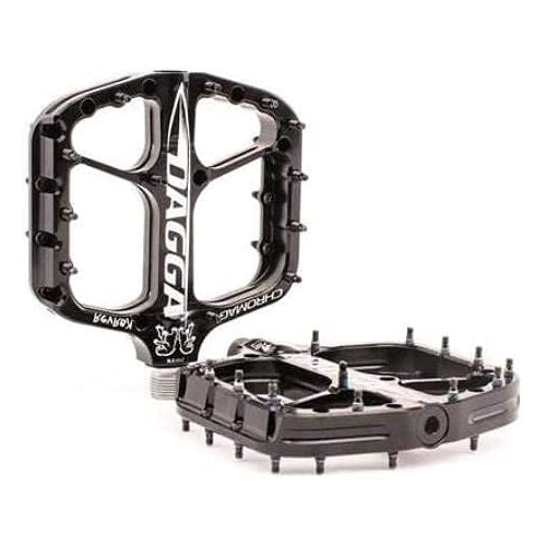 CHROMAG Dagga Unisex Adult Mountain Bike/MTB/Cycle/VAE/E-Bike Pedals, Black, 120 x 115 mm