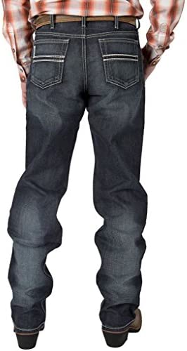 Cinch Men's White Label Relaxed Fit Jean, Hi Contrast Dark Rinse, 32W x 36L
