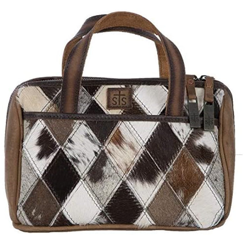 Sts Ranch Wear Womens STS Diamond Cowhide Makeup Bag N/A N/A