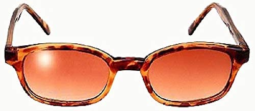 KD's Unisex-Adult Biker sunglasses (Brown, One Size)