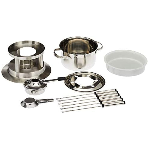 Swissmar Arosa 11 Piece Stainless Fondue Set