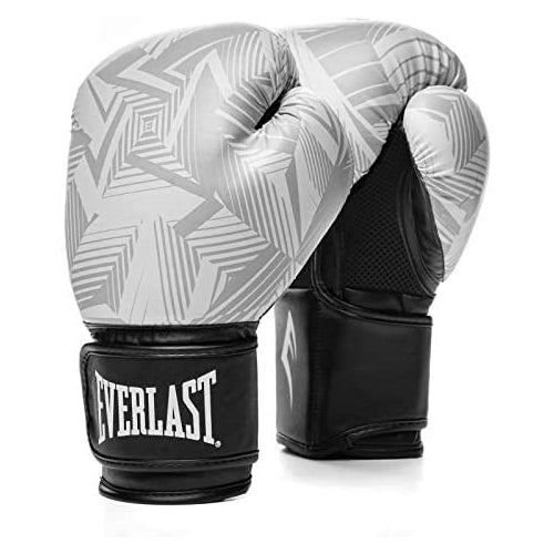 Everlast P00002412 Spark Training Glove White Geo 16OZ