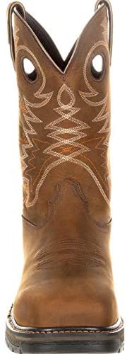 Georgia Boot Carbo-Tec LT Alloy Toe Waterproof Pull-On Boot Size 10.5(W) Brown