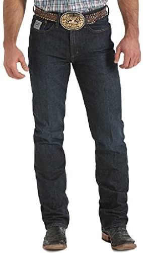 Cinch Men's Silver Label Dark Wash Slim Straight Jeans Dark Stone 35W x 36L