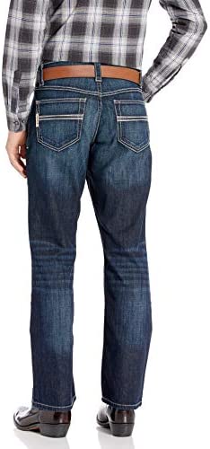 Cinch Men's Carter 2.4 Dark Wash Mid Rise Relaxed Bootcut Performance Jeans Indigo 30W x 34L