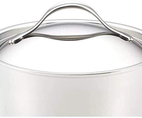 Anolon Nouvelle Stainless Steel Cookware Pots and Pans Set, 11 Piece