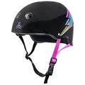 Triple Eight The Certified Sweatsaver Helmet for Skateboarding, BMX, and Roller Skating, Black Lightning Hologram, Small / Medium