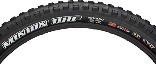 Maxxis Minion DHFpl Folding 3c Maxx Terra Exo/tr Tyre - Black, 26 x 2.80-Inch