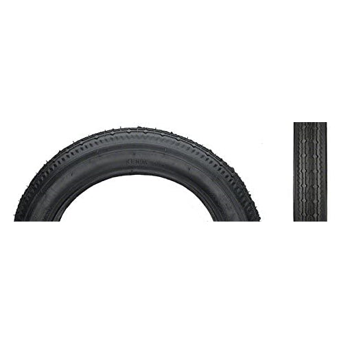 Kenda Black Street K124, Tire, 12''X2-1/4, Wire, Clincher, Black