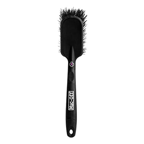 Muc-Off Tyre & Cassette Brush - Bike Cleaning Brush with Rubberised Handle and Durable Nylon Bristles - Perfect for Cleaning Tyres and Cassettes