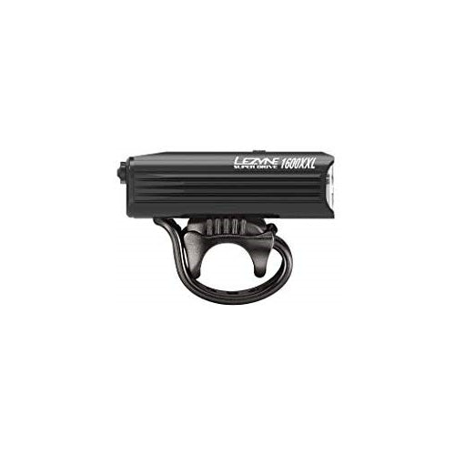 LEZYNE Super Drive 1600XXL Smart Bike Light| LED Programmable Light, 148H Runtime, USB Rechargeable, 1600 Lumens, Mountain & Road Bikes (Black)