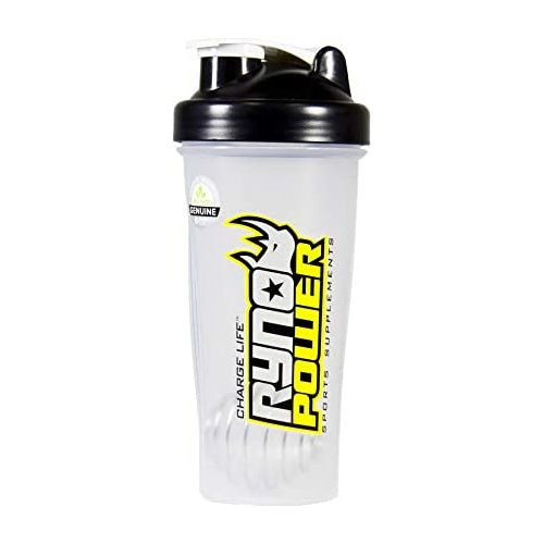 Ryno Power Blender Bottle - Black - 28oz