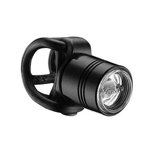 Lezyne Femto Drive Compact Aluminum-Bodied 15 Lumens Cycling LED Light with 2-In-1 Clip On System, Front & Rear Light Pair - Black/Red