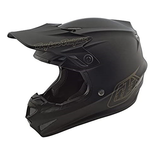 Troy Lee Designs SE4 Polyacrylite Mono Off-Road Motocross Helmet (Black, Medium)