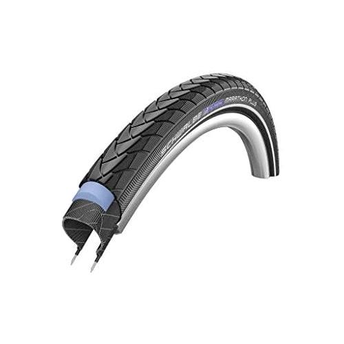 SCHWALBE Marathon Plus 26x2.00 Wire Endurance Clincher Smart Guard 67TPI 30-70PSI Black Bike Tire