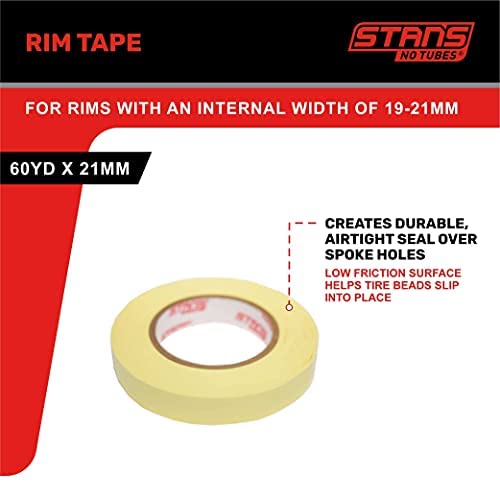 Stan's NoTubes 21-Millimeter Rim Tape for Rim Interior, 60 Yards x 21 MM