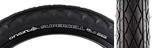 Origin8 Supercell Folding Bead Fat Bike Tires, 26 x 4.0, Black/Black