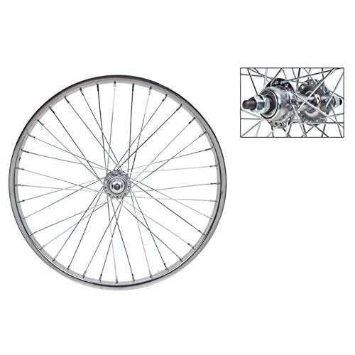 Wheel Master Rear Bicycle Wheel 20 x 1.75, 36H, Steel, Bolt On, Silver