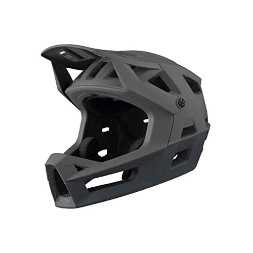 IXS Unisex Trigger FF Full Face All-Mountain Trail Enduro Protective Bike Helmet, Graphite, Medium/Large