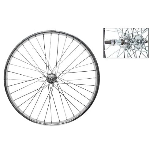 Wheel Master Rear Bicycle Wheel 24 x 2.125 36H, Steel, Bolt On, Silver