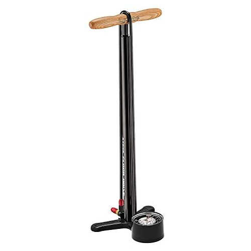 LEZYNE Steel Drive Floor Pump Metallic Silver